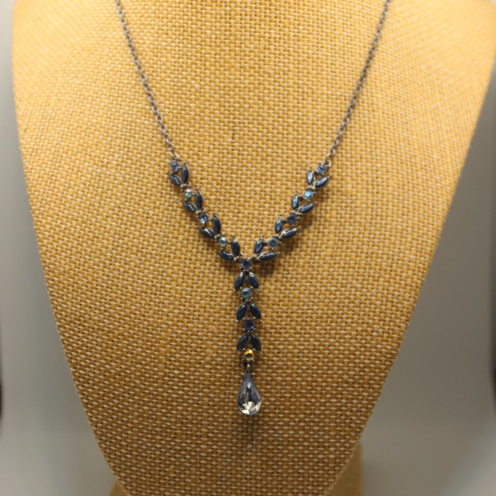Avon Blue Necklace and Earrings